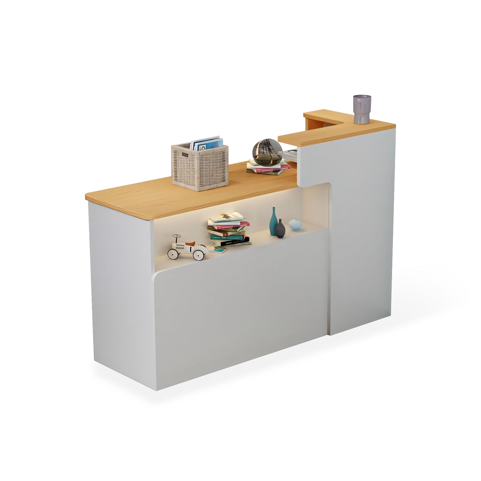 Modern Minimalist Small Corner Cashier Reception Counter