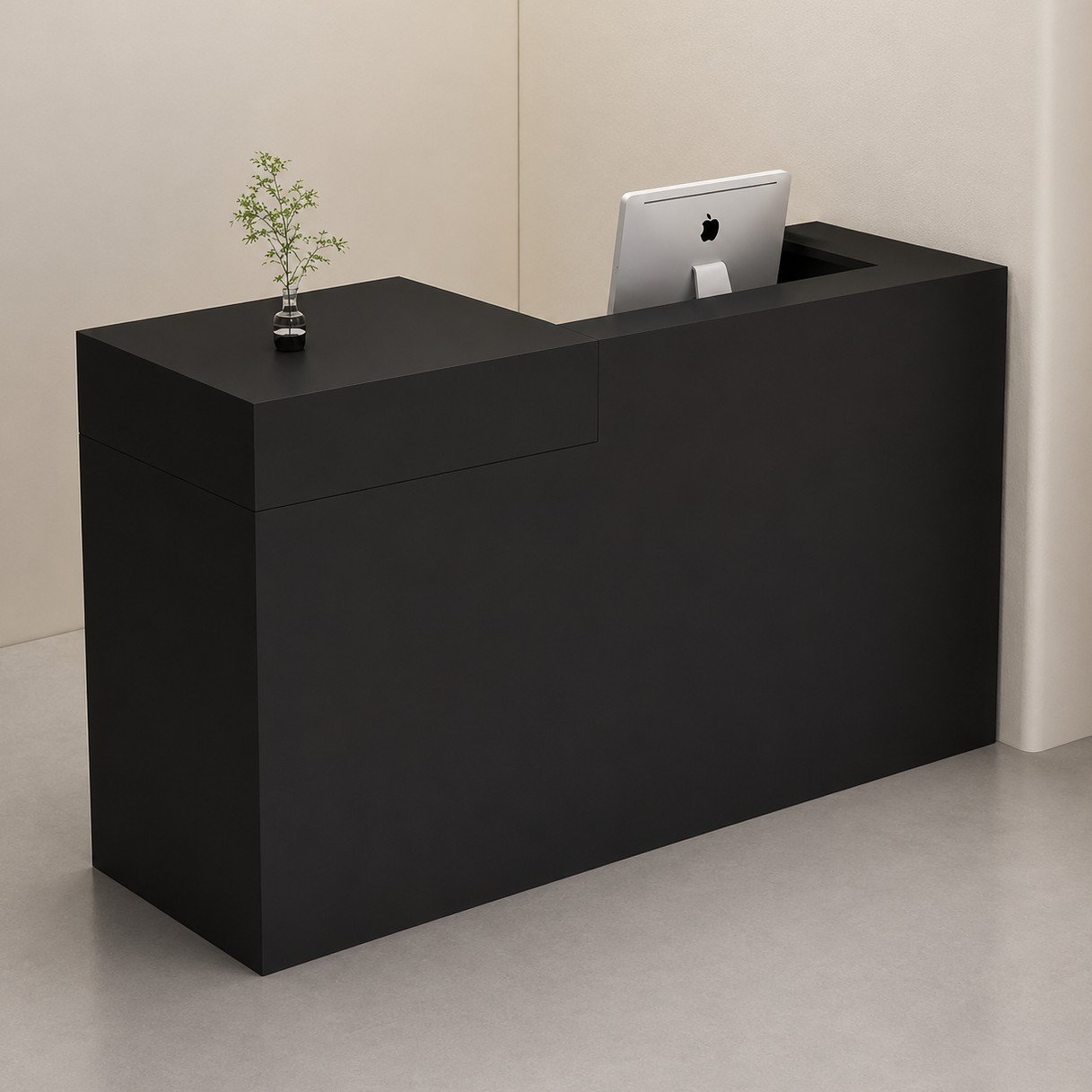 Modern Reception Desk with Side Display Counter RD-277