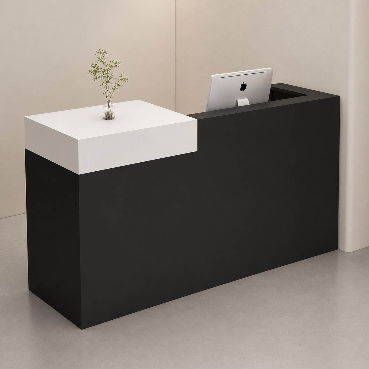 Modern Reception Desk with Side Display Counter RD-277