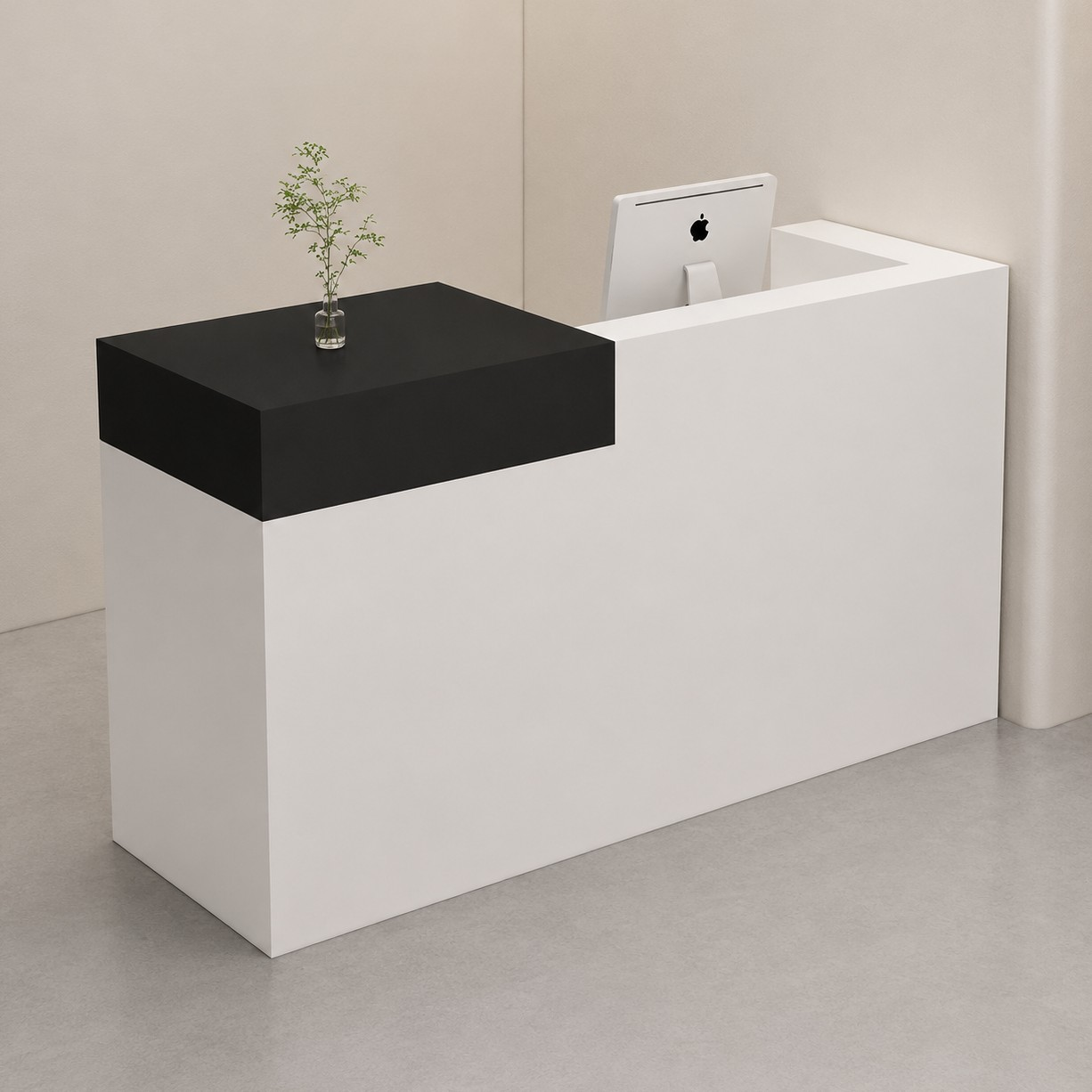 Modern Reception Desk with Side Display Counter RD-277