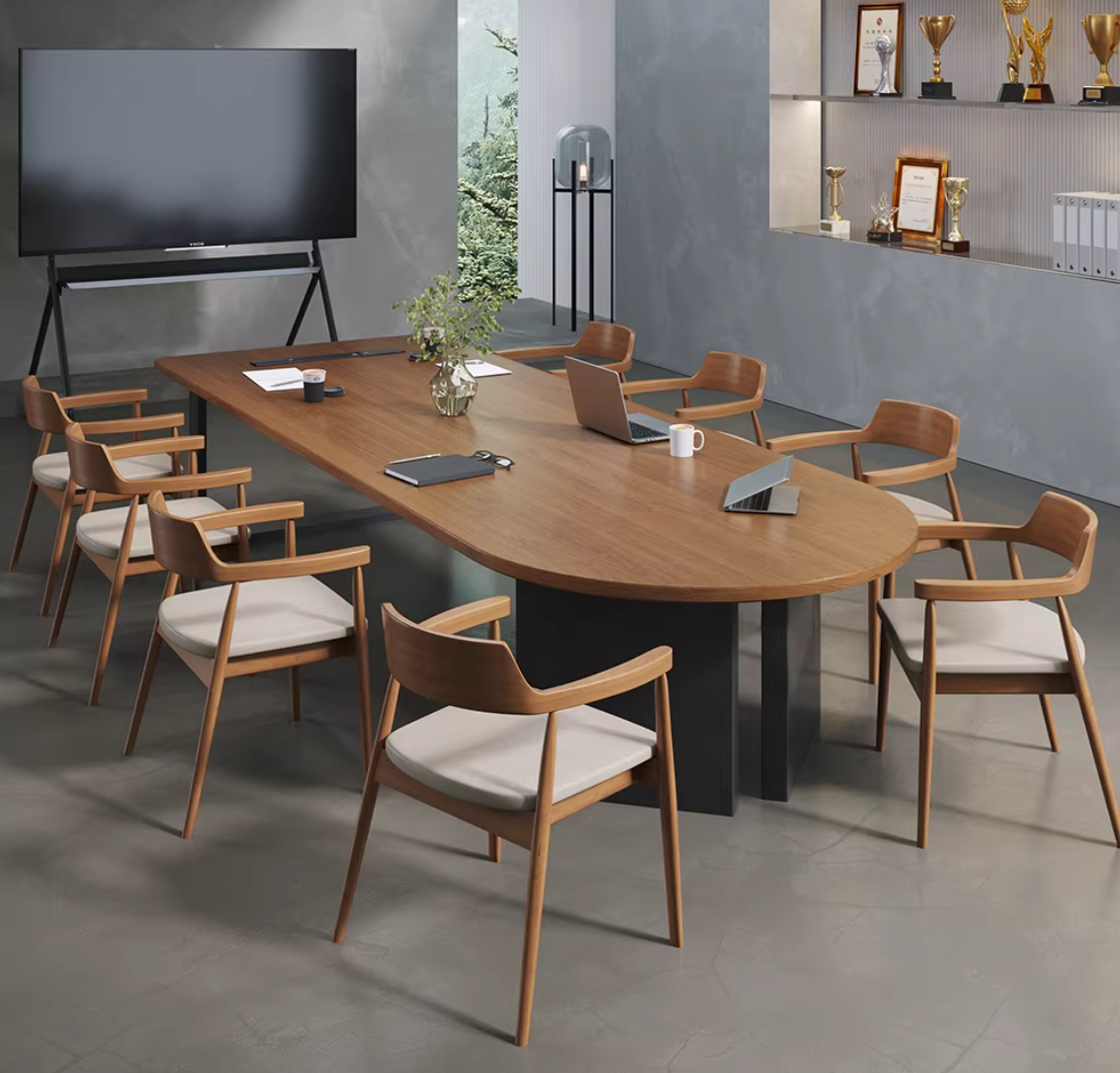 Modern U-Shaped Executive Meeting Table – Geometric Office Desk MT-026