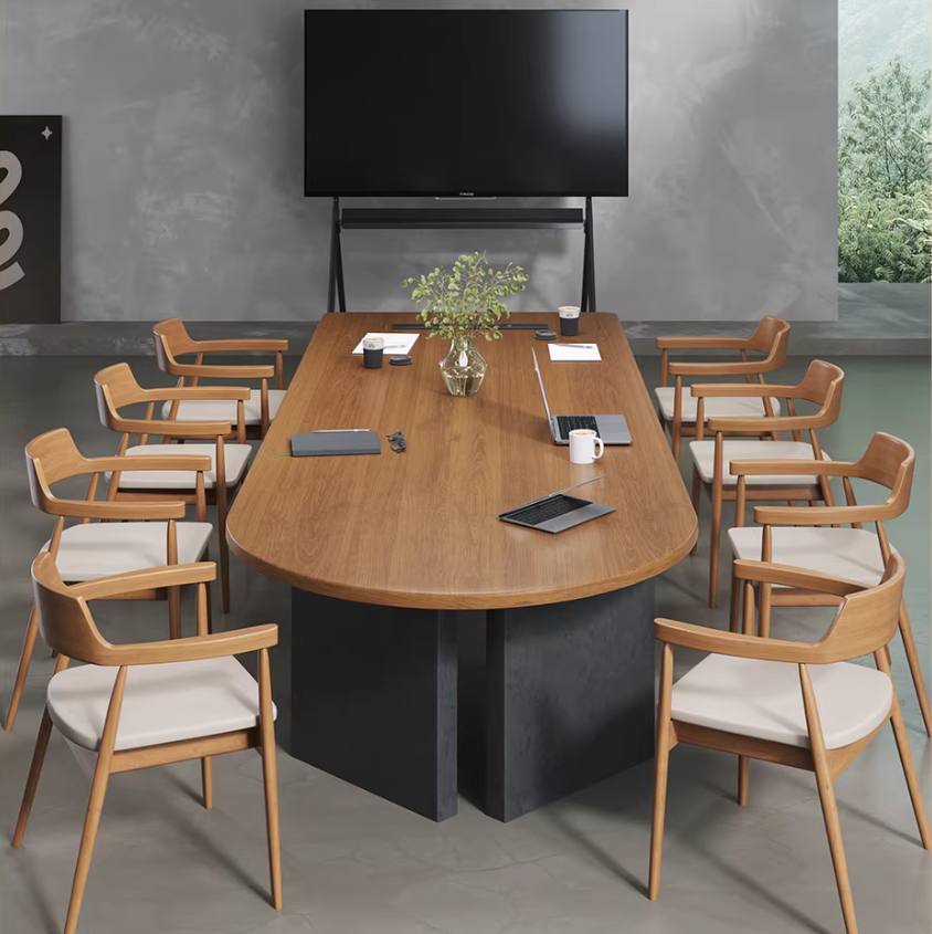 Modern U-Shaped Executive Meeting Table – Geometric Office Desk MT-026