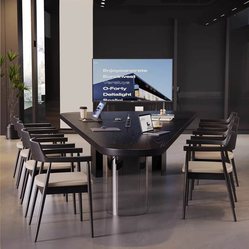 Modern Wing-Shaped Executive Meeting Table – Geometric Office Desk MT-028