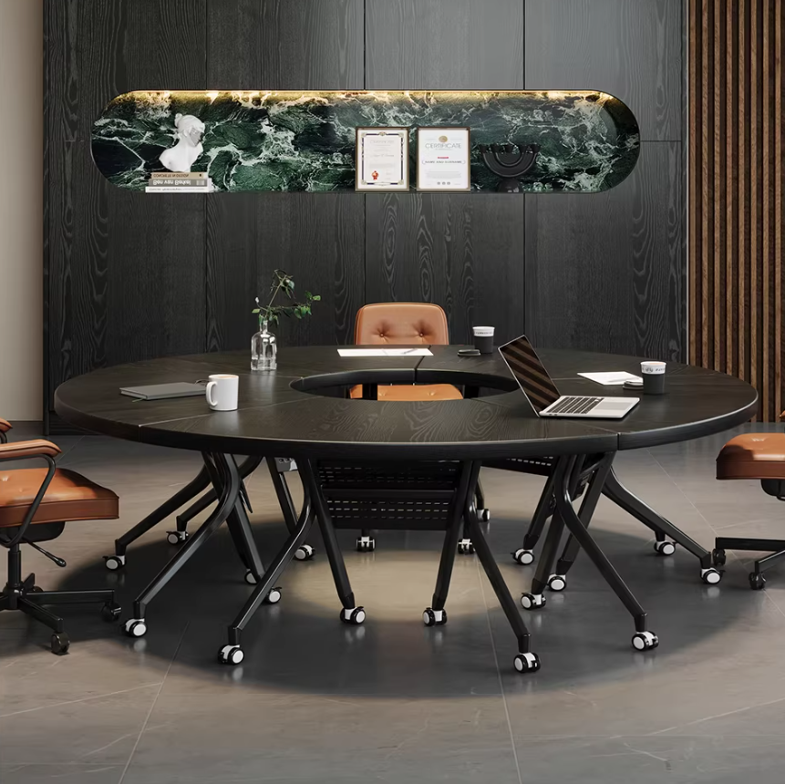 Modular Circular Meeting Table – Modern Flexible Office Training Desk MT-029