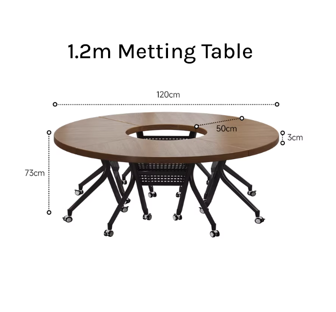 Modular Circular Meeting Table – Modern Flexible Office Training Desk MT-029