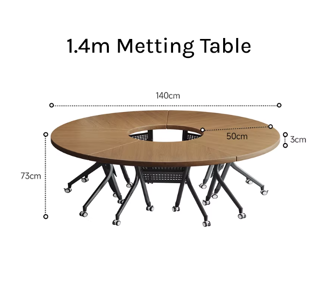 Modular Circular Meeting Table – Modern Flexible Office Training Desk MT-029