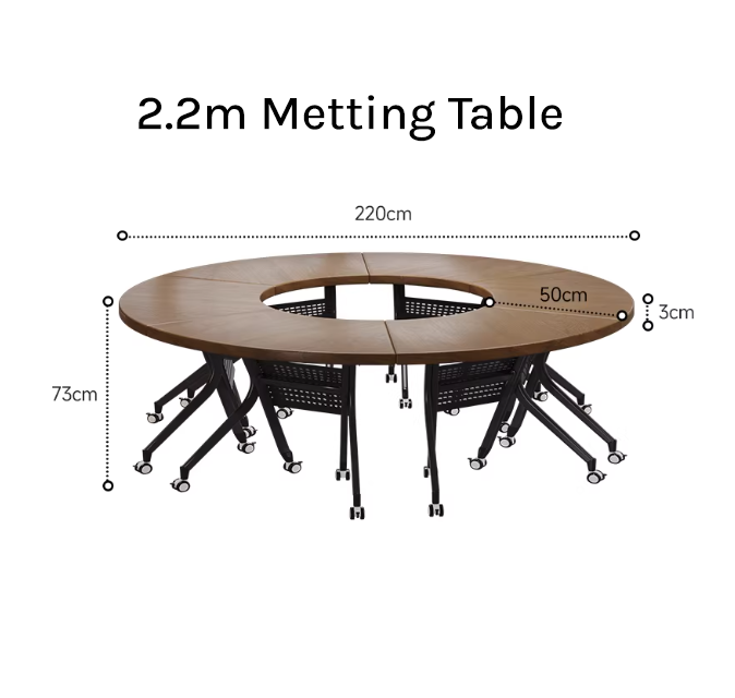 Modular Circular Meeting Table – Modern Flexible Office Training Desk MT-029