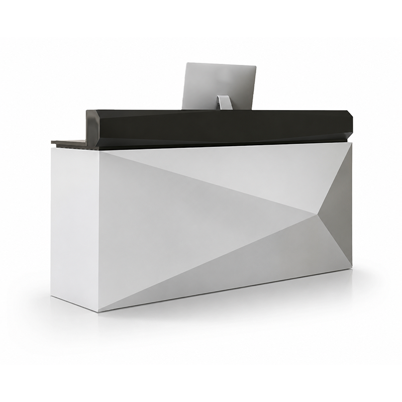 Modular Reception Desk Set with Side Cabinet, Display Pedestal, and Main Counter RD-320
