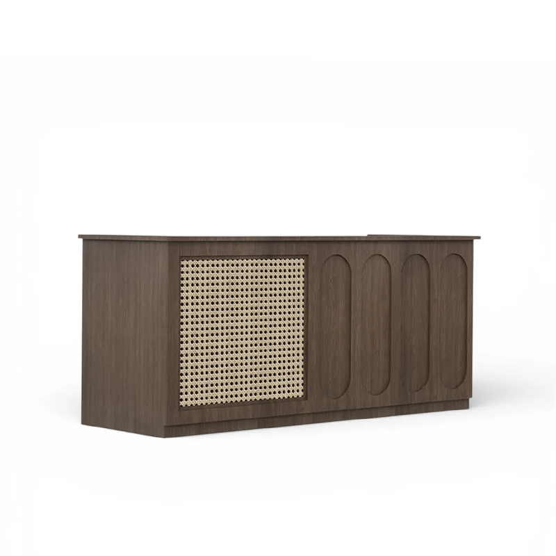 Natural Rattan Style Reception Desks for Clothing store ＆ Cafe RD-209