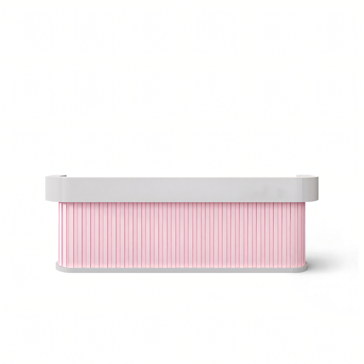 Natural Style Clothing Store Pink Reception Desk