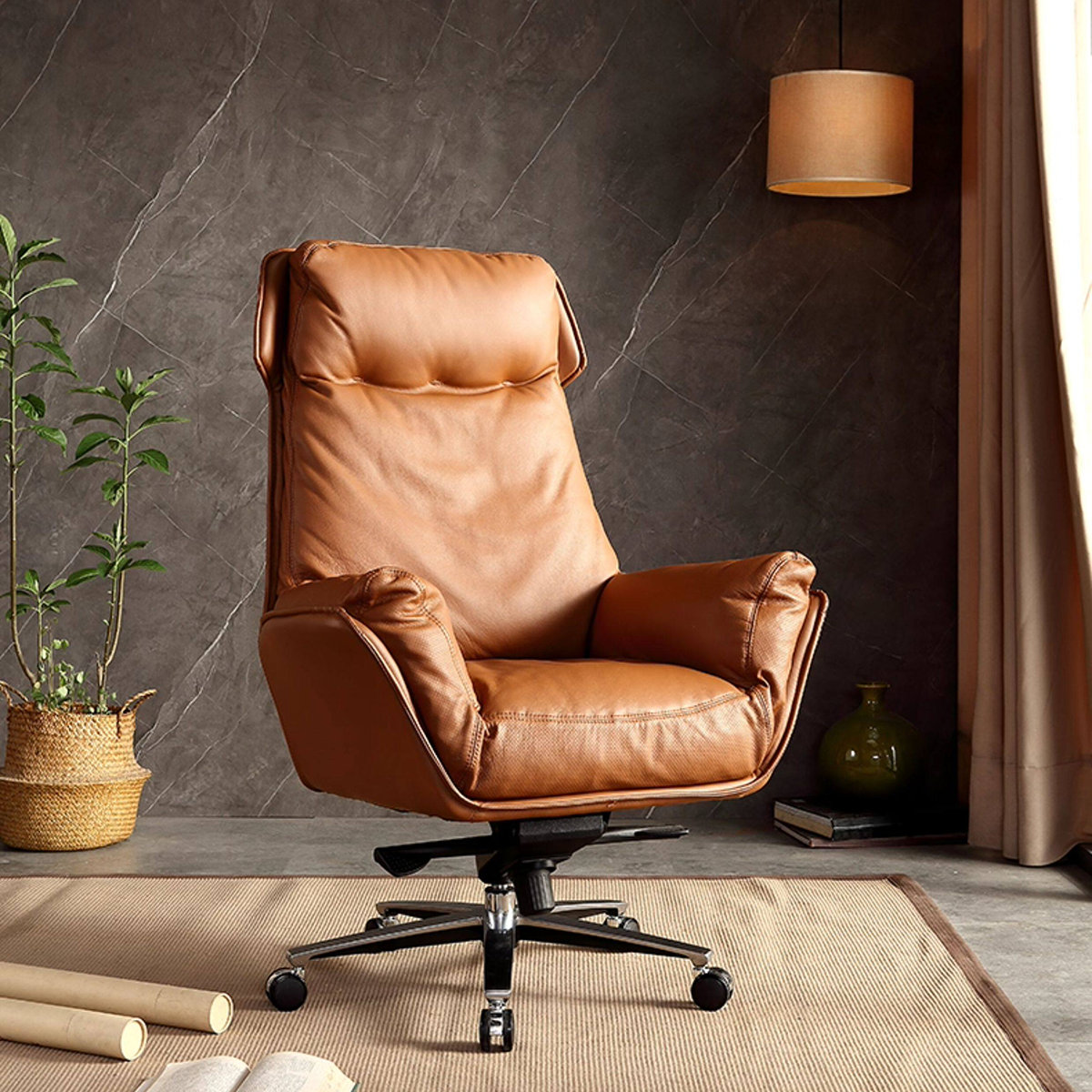 Premium Leather Boss Chair EC-013
