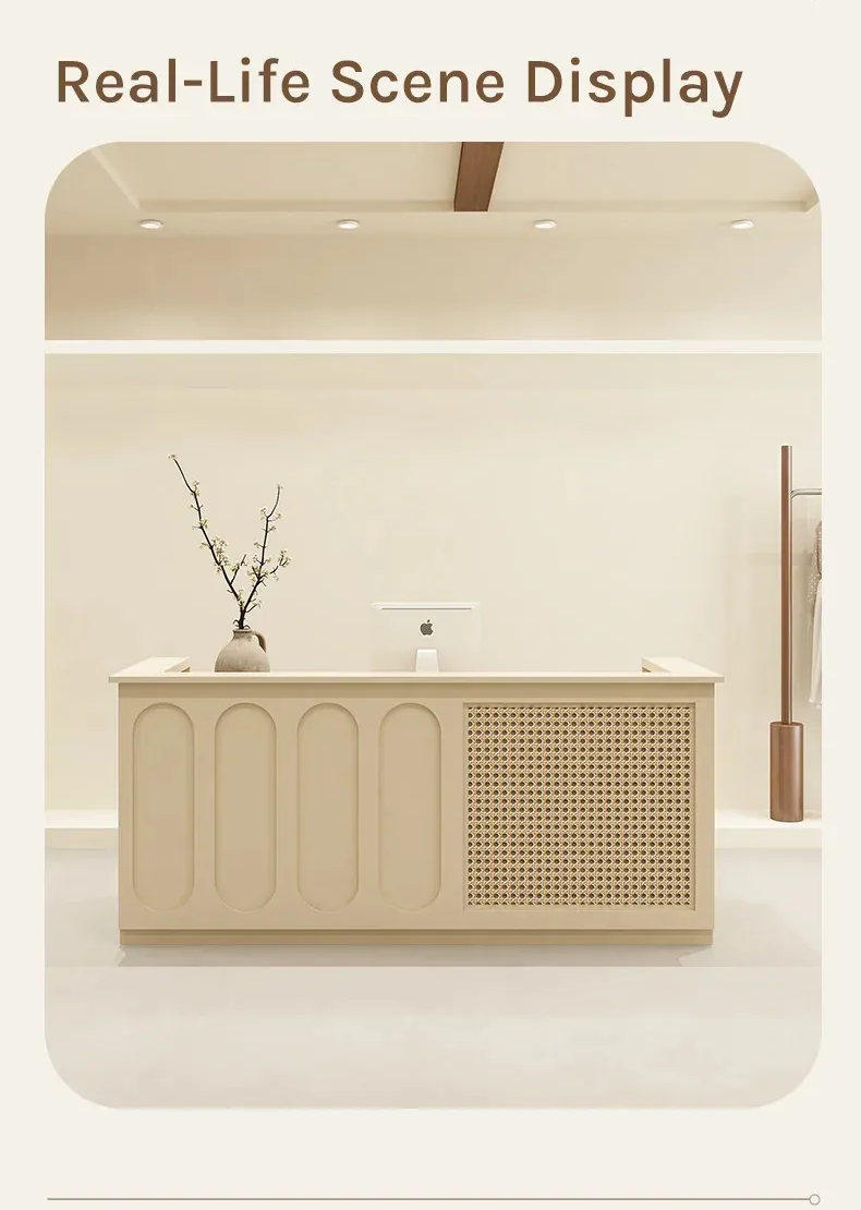 Elegant reception desk for modern commercial spaces