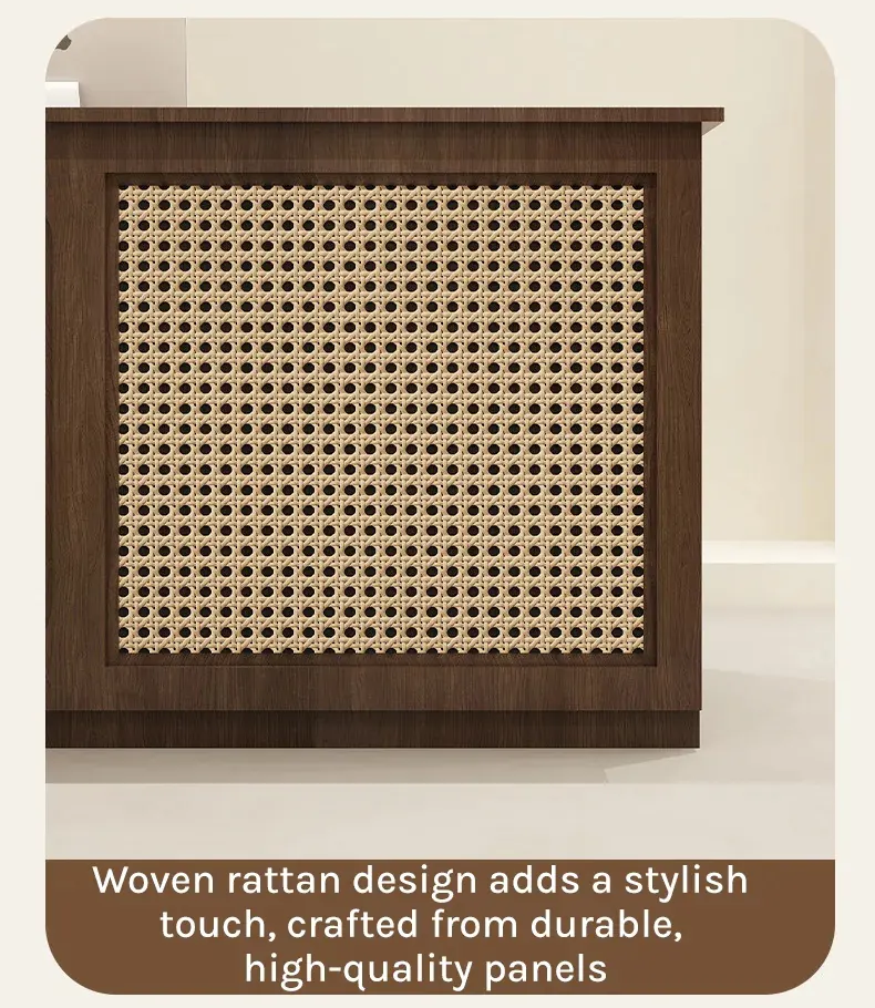 Woven rattan accent panel