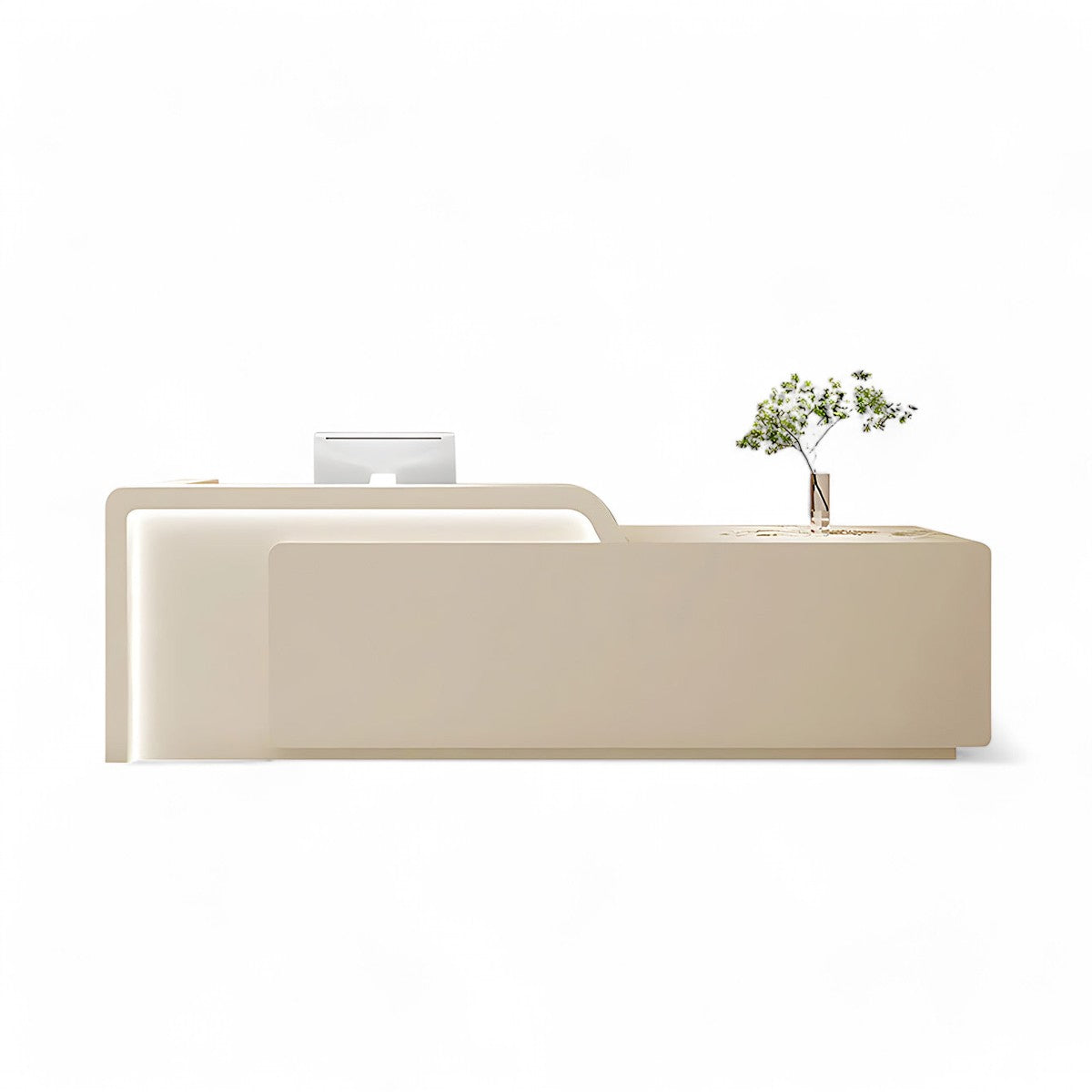 Simple Corporate Reception Desk for Lobby