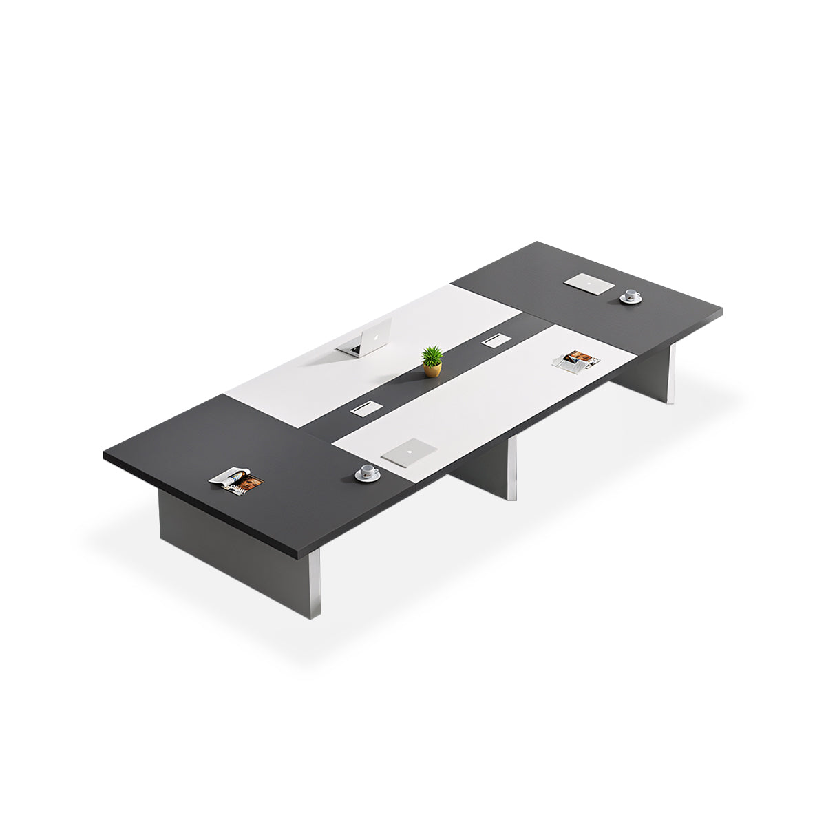 Simple Rectangular Conference Table And Chair Combination MT-007