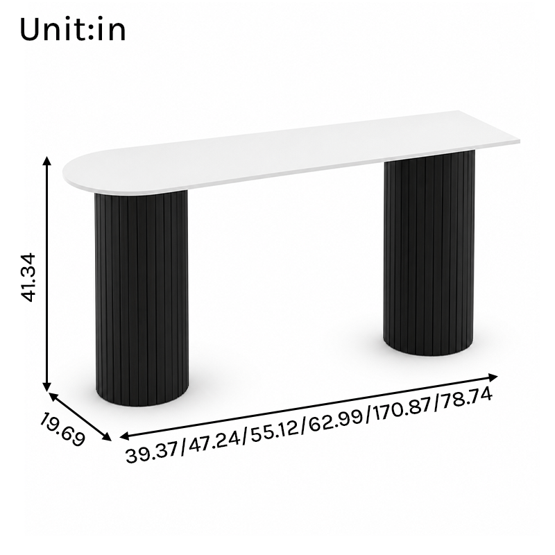 BT-005 Bar Table Dimensions in inches