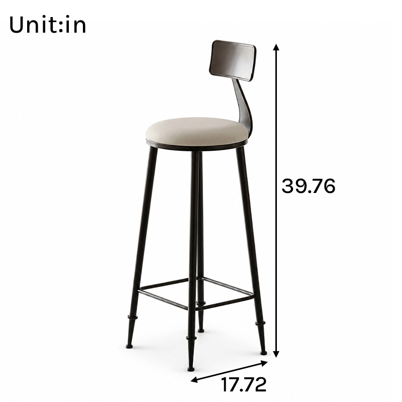 BT-005 High Stool Dimensions in inches