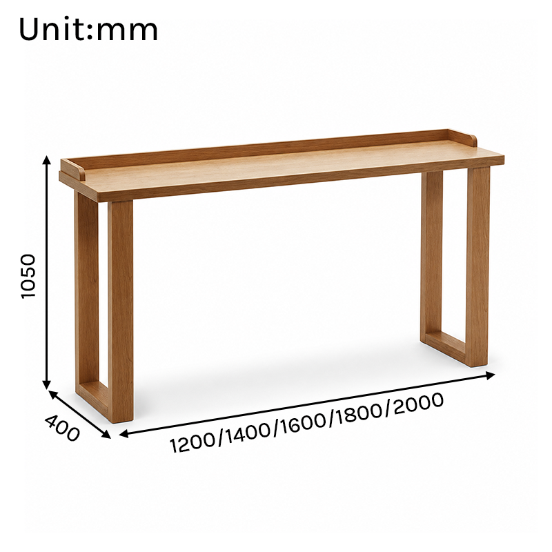 BT-006 Bar Table Dimensions in mm
