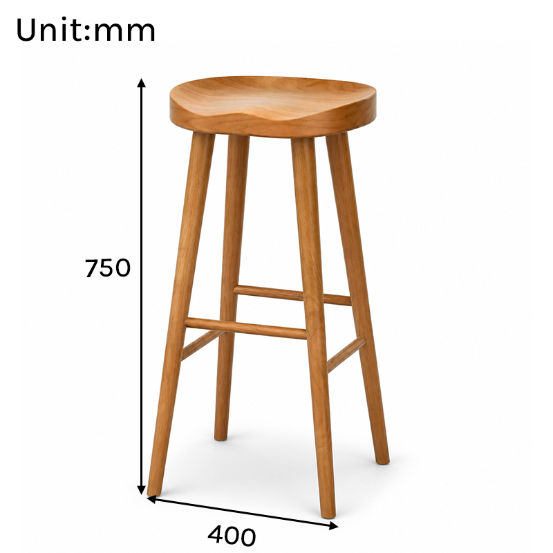 BT-006 Bar Stool Dimensions in mm