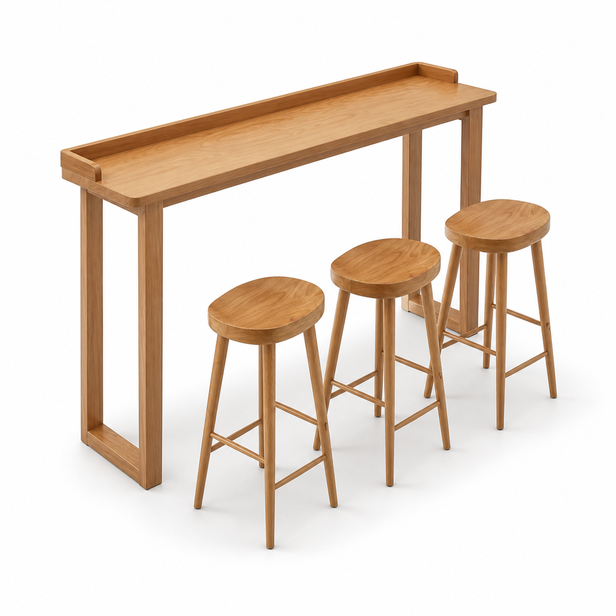 BT-006 white-background bar-table-with-stools