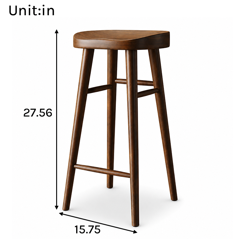 BT-007 Bar Stool Dimensions in inches
