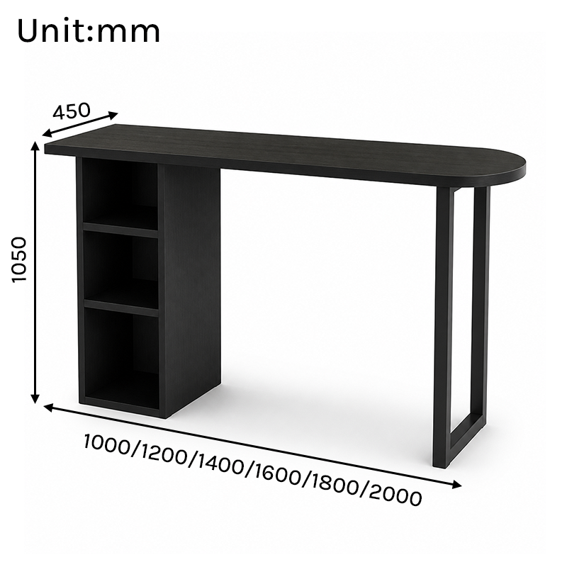 BT-007 Bar Table Dimensions in mm