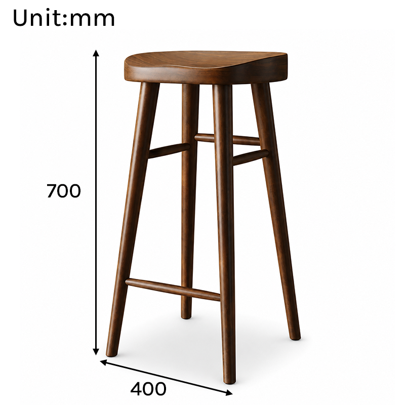 BT-007 Bar Stool Dimensions in mm