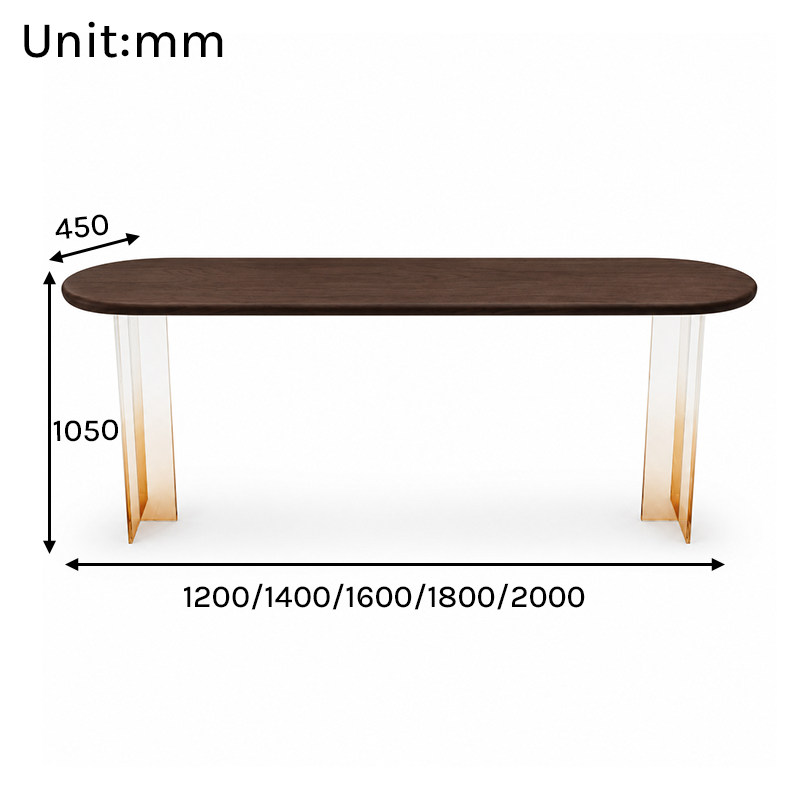 BT-008 Bar Table Dimensions in mm