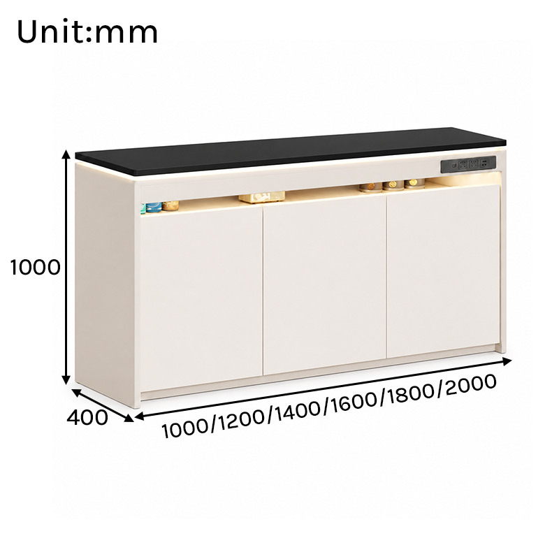BT-010 Home Bar Cabinet Dimensions in mm