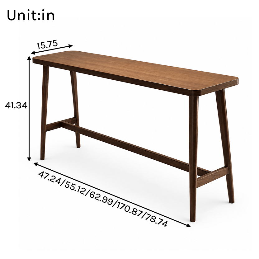 BT-011 Bar Table Set Dimensions in inches