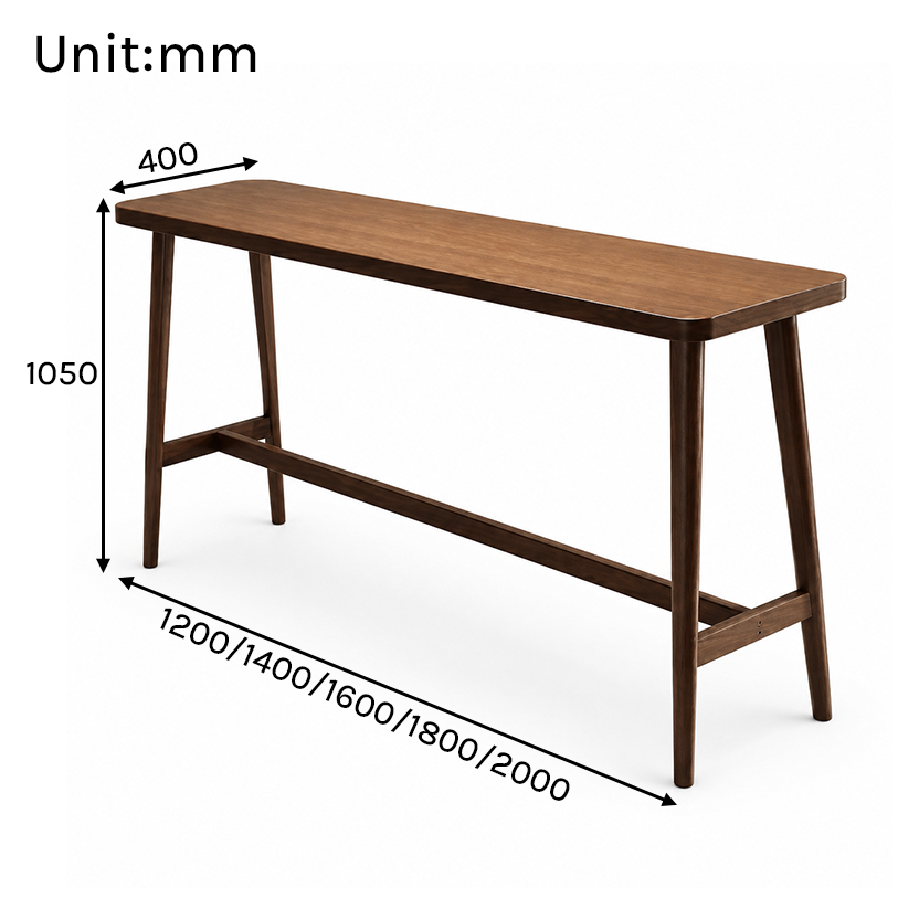 BT-011 Bar Table Set Dimensions in mm