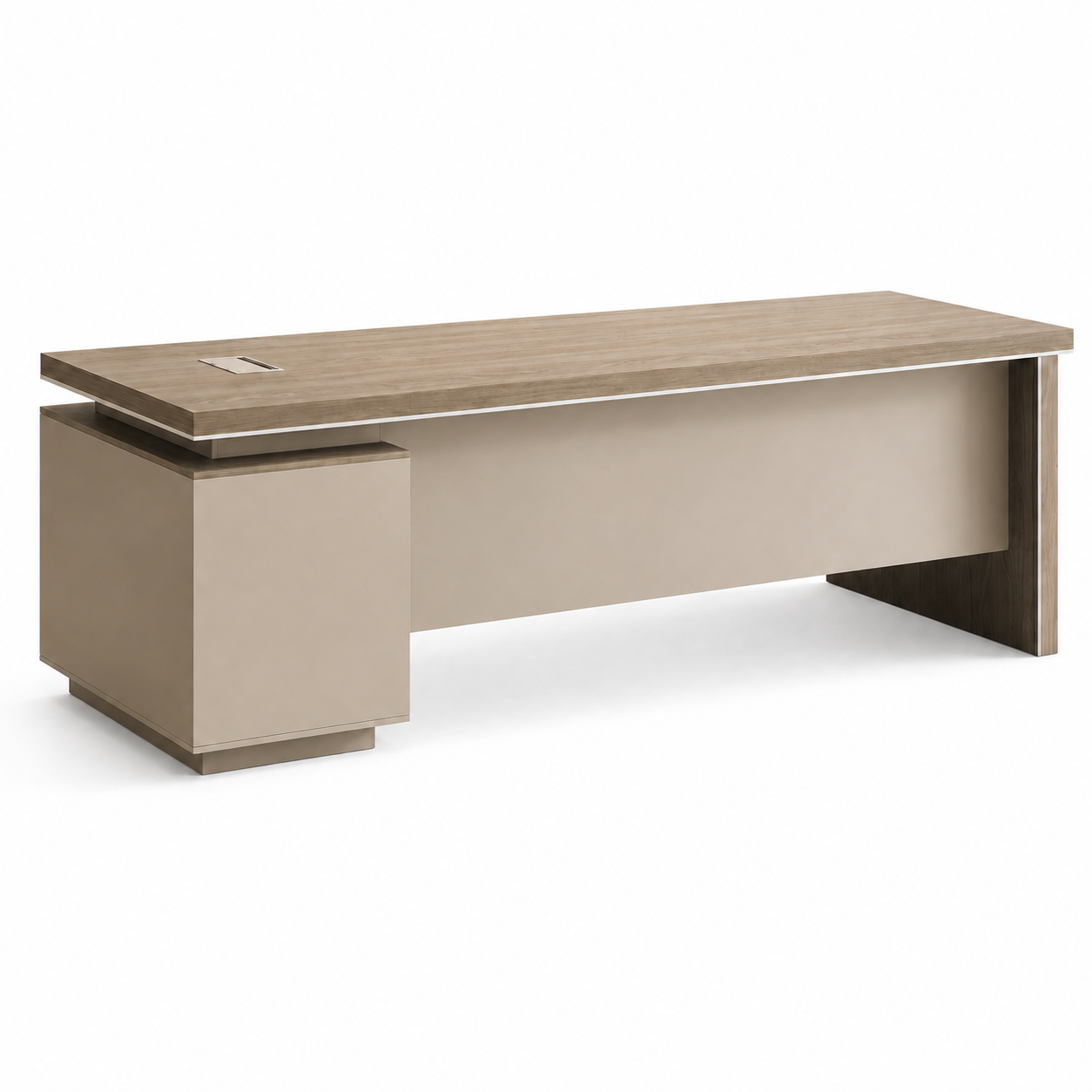 ED-040 executive office desk on a pure white background with natural shadow