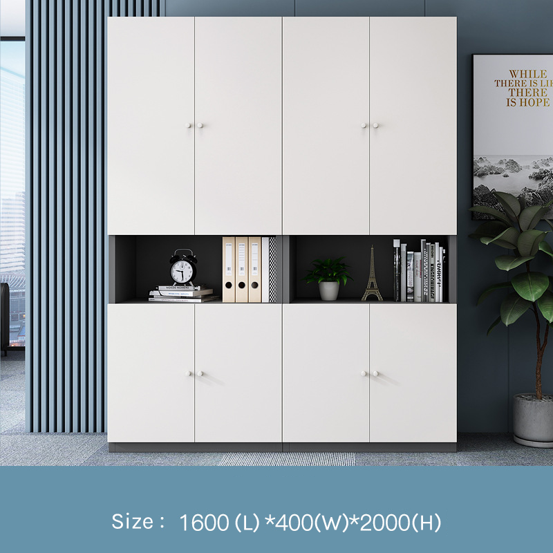 Executive Bookcase – Modern Tiered Office Cabinet EB-013