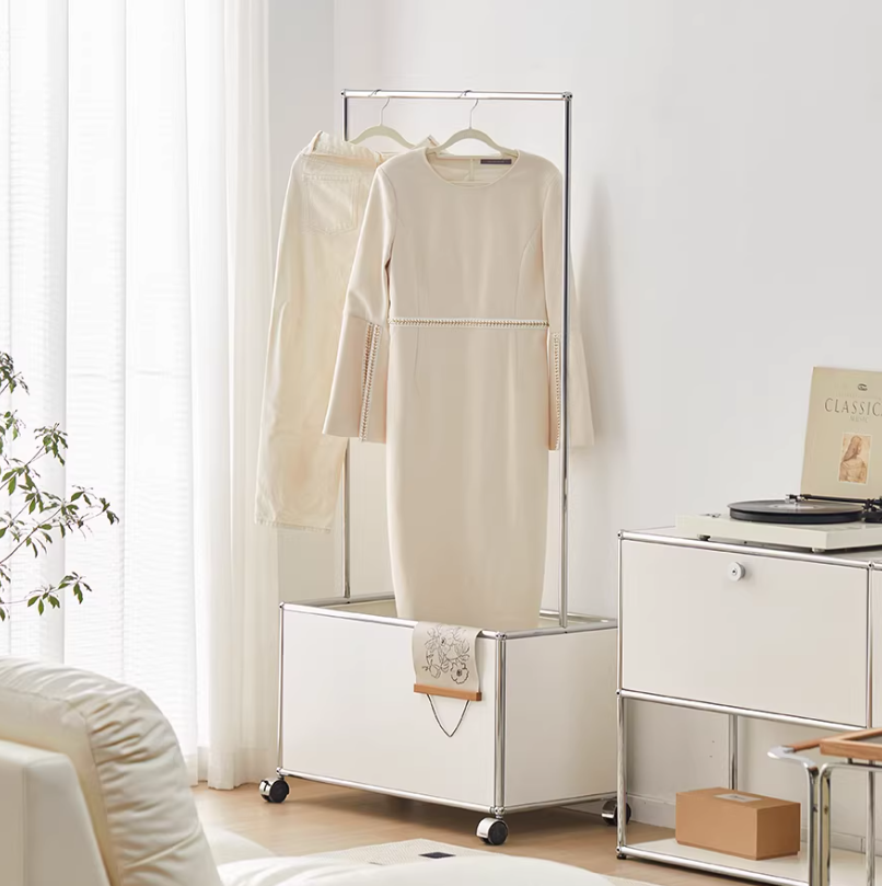 Modular Garment Rack with Rolling Storage Base - image 2