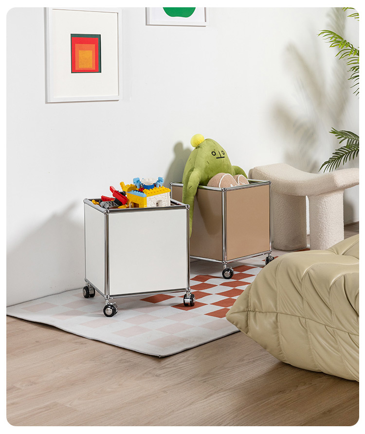 Modular Rolling Storage Basket with Lockable Casters - image 1