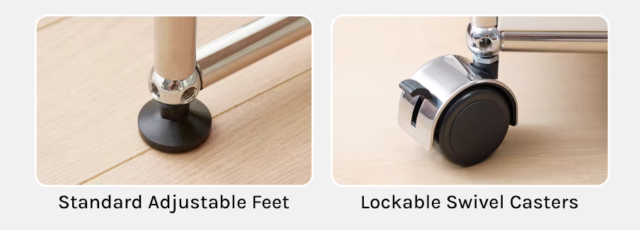 Modular furniture detail - casters