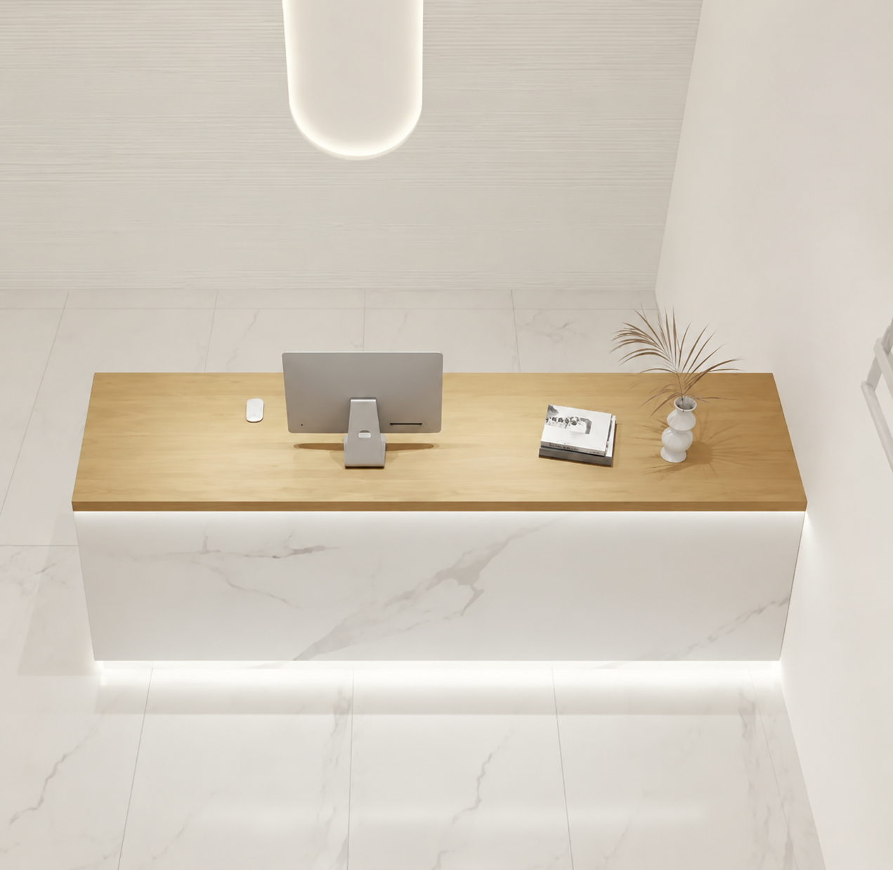 RD-110 reception desk alternate view