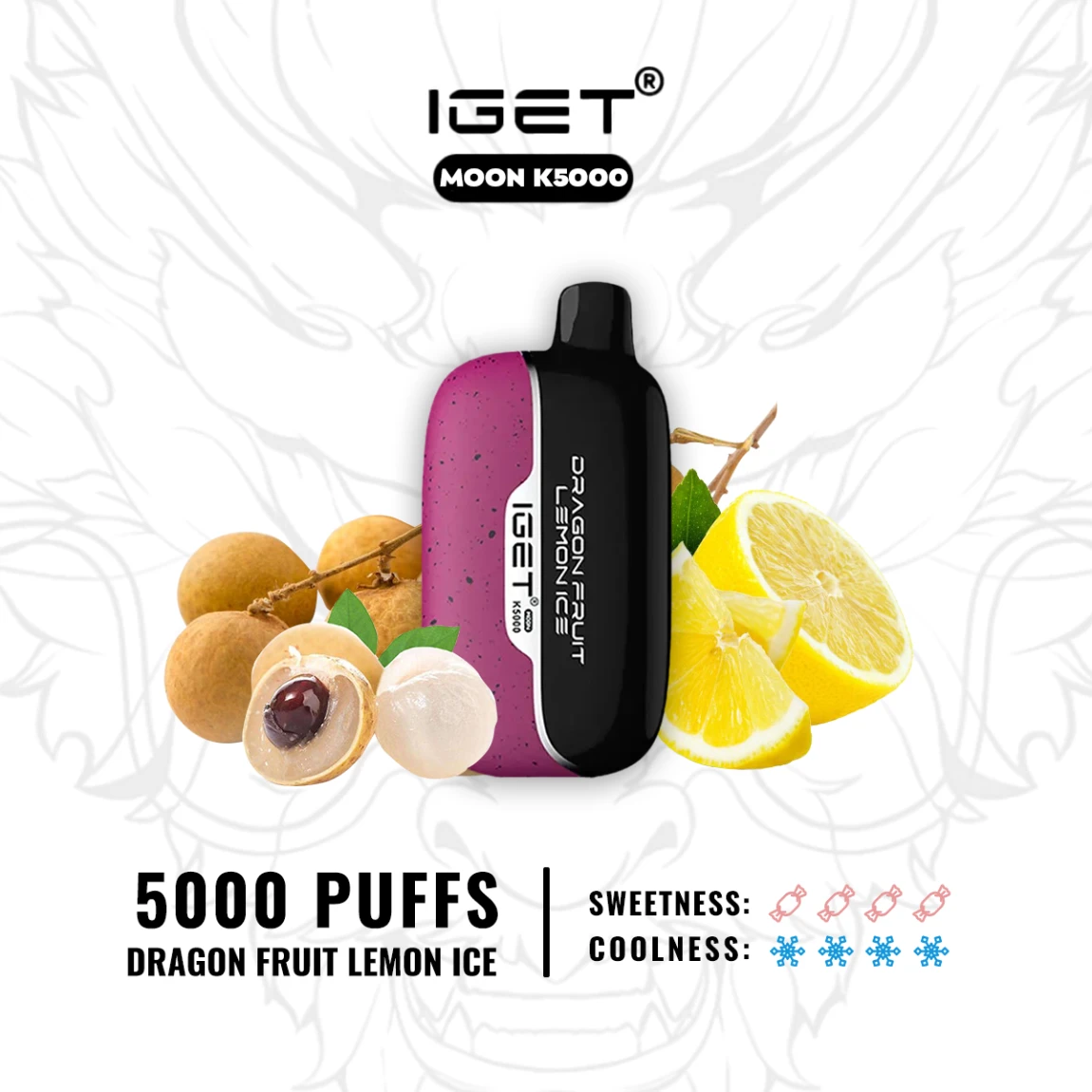 IGET MOON – DRAGON FRUIT LEMON ICE