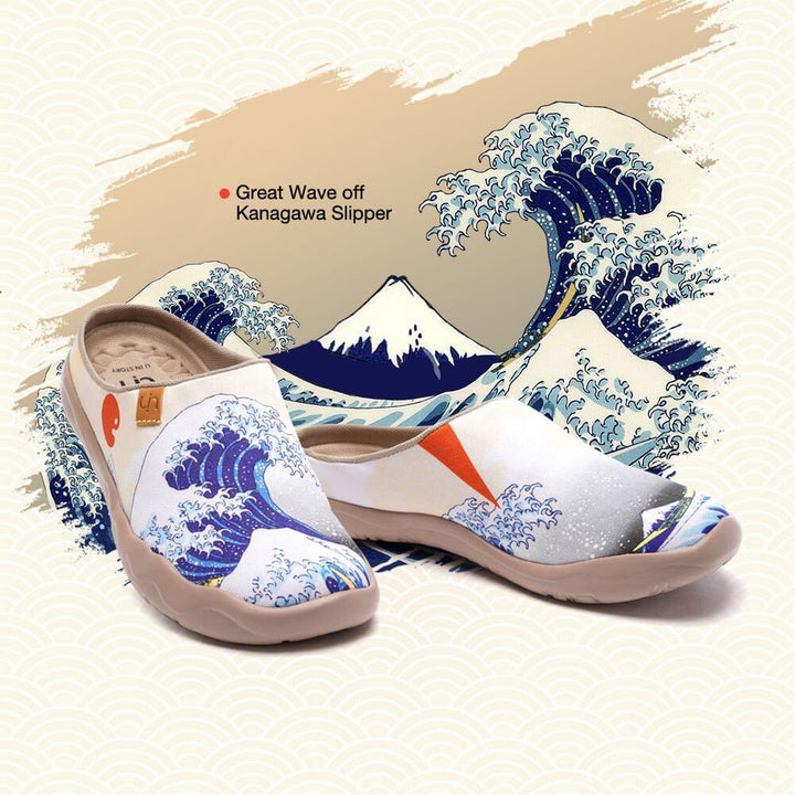UIN Spain Original Design | Great Wave off Kanagawa Slipper  Malaga
