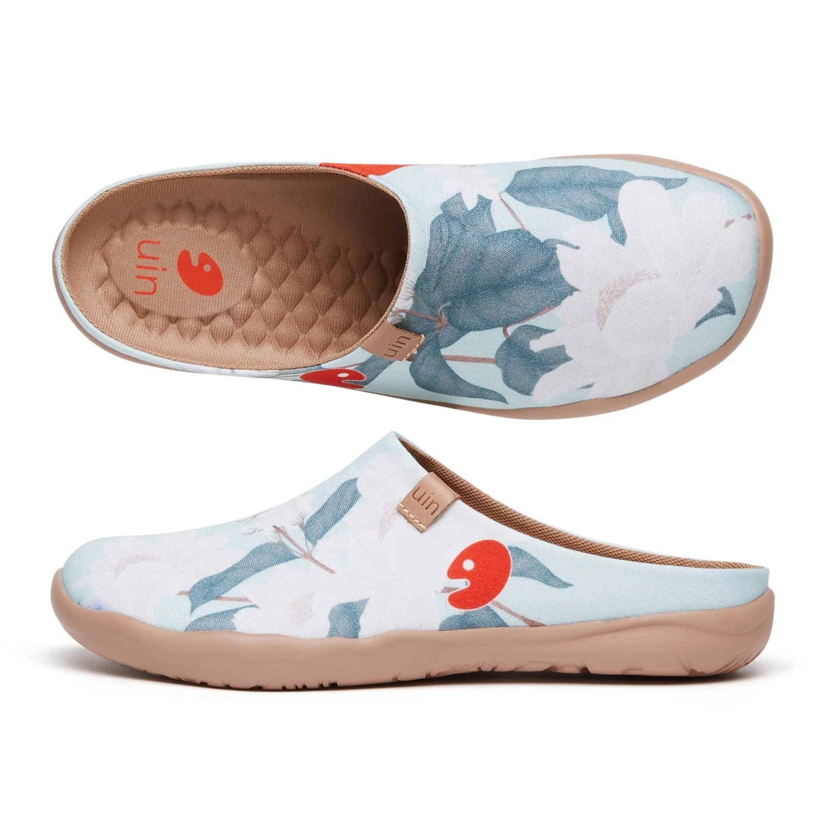UIN Spain Original Design | Minty Peony Slipper  Malaga