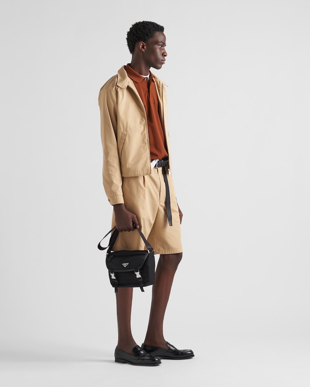 Re-Nylon xサフィアーノレザー ショルダーバッグ – プラダ