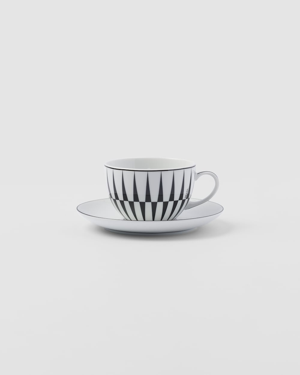 ポーセリン カプチーノカップ 2点セット - Stripes – プラダ