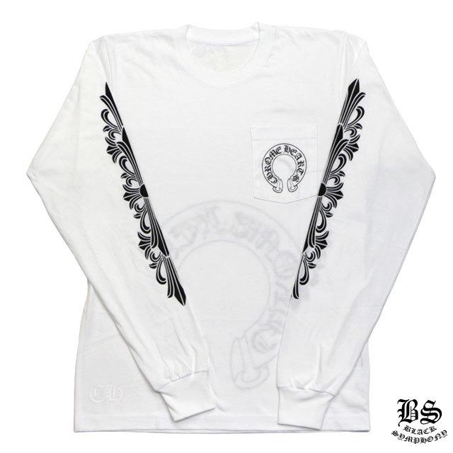 クロムハーツ ロングTシャツ ホースシュー&フローラルクロス ホワイト｜クロムハーツ公式アウトレット