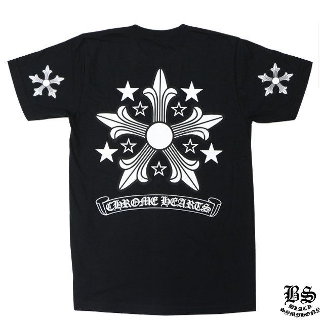 クロムハーツ メンズハーフスリーブポケットTシャツ スクロールラベル／ラージスター ブラック｜クロムハーツ公式アウトレット