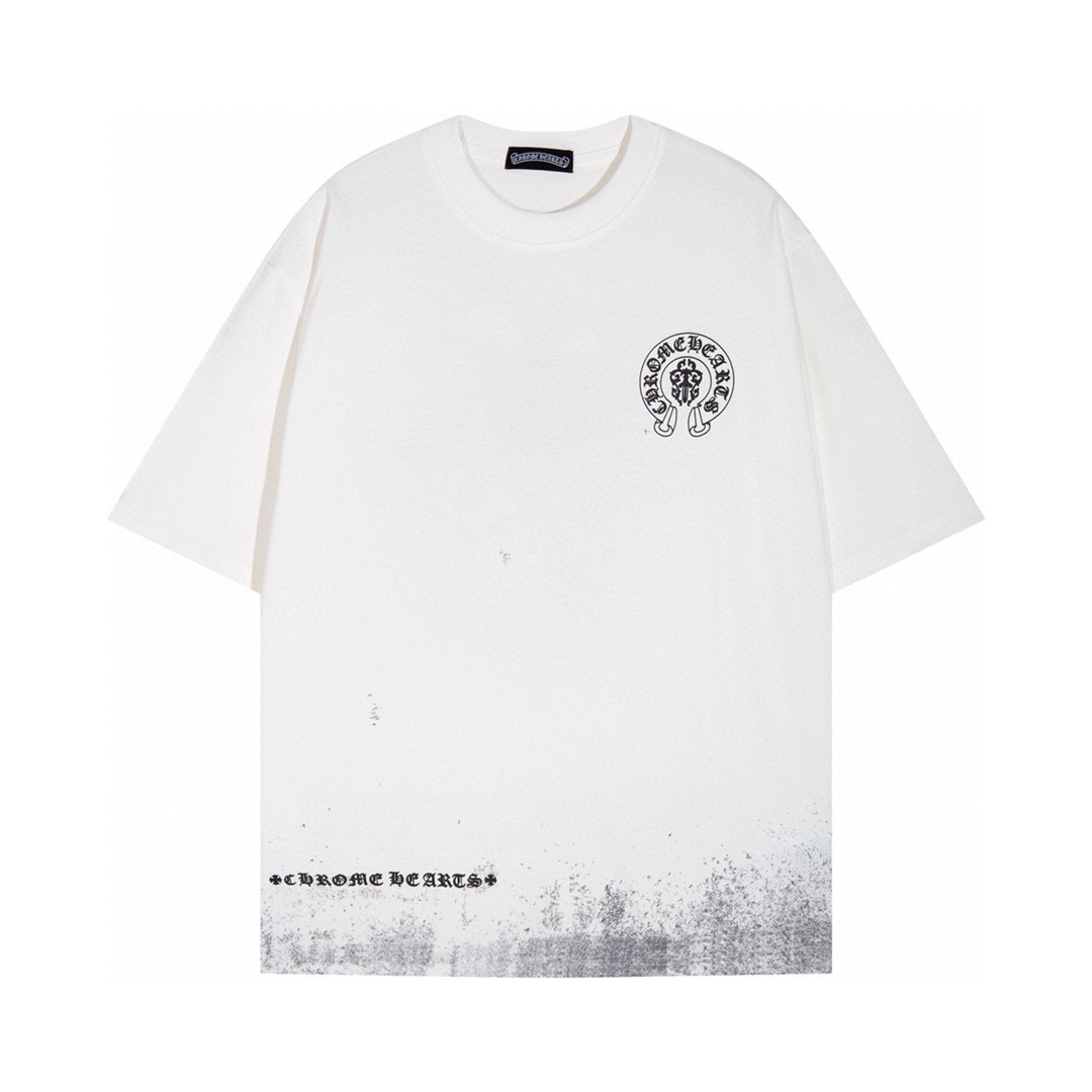 クロムハーツ Tシャツ黒&白 H0136｜存在感を纏う人気Tシャツ