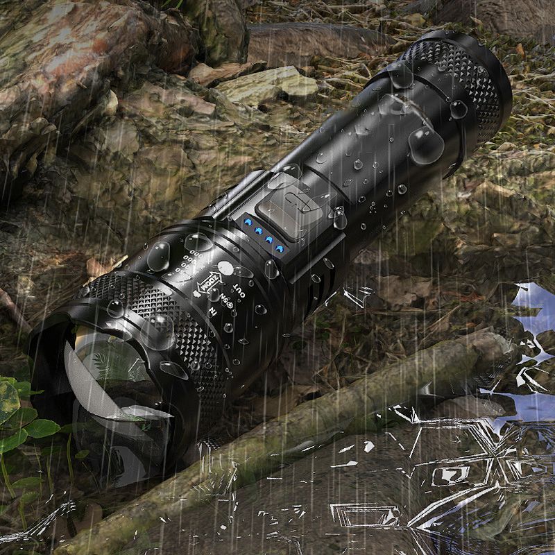 🔦☀️Super Strong Light Zoomable Flashlight