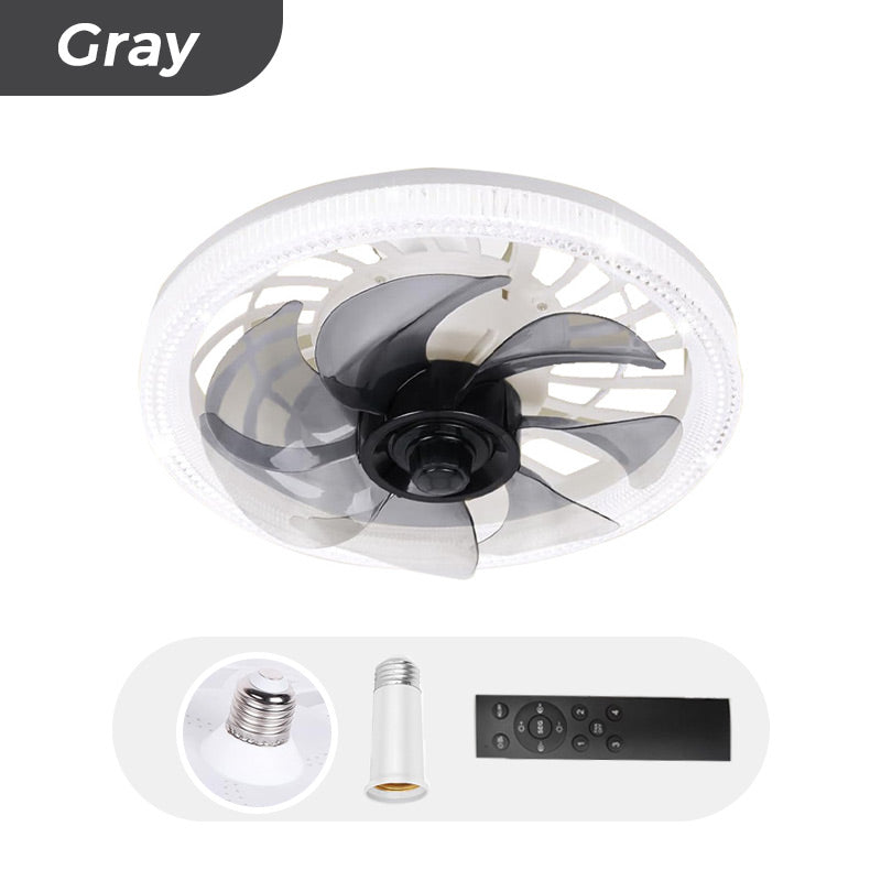 💨 2-in-1-Lautloser, verstellbarer Ventilator mit Fernbedienung und Licht fürs Schlafzimmer