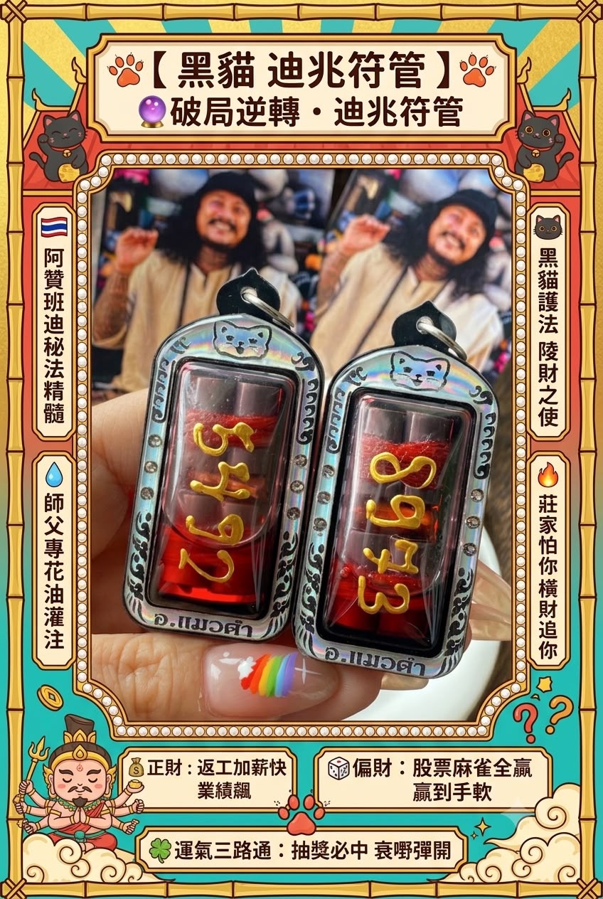 💥【 黑貓 迪兆符管 】💥