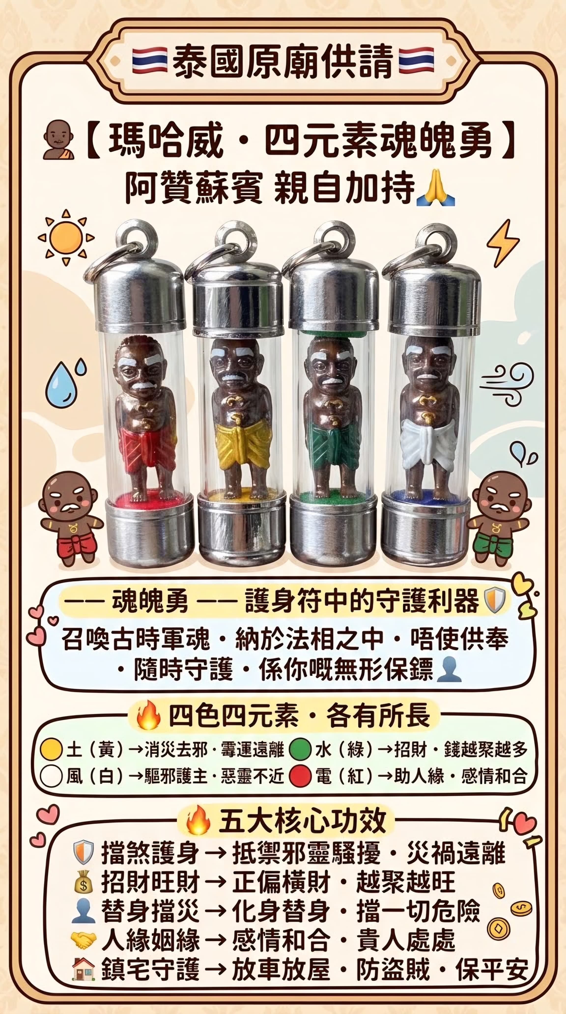 🇹🇭阿讚蘇斌·四元素魂魄勇