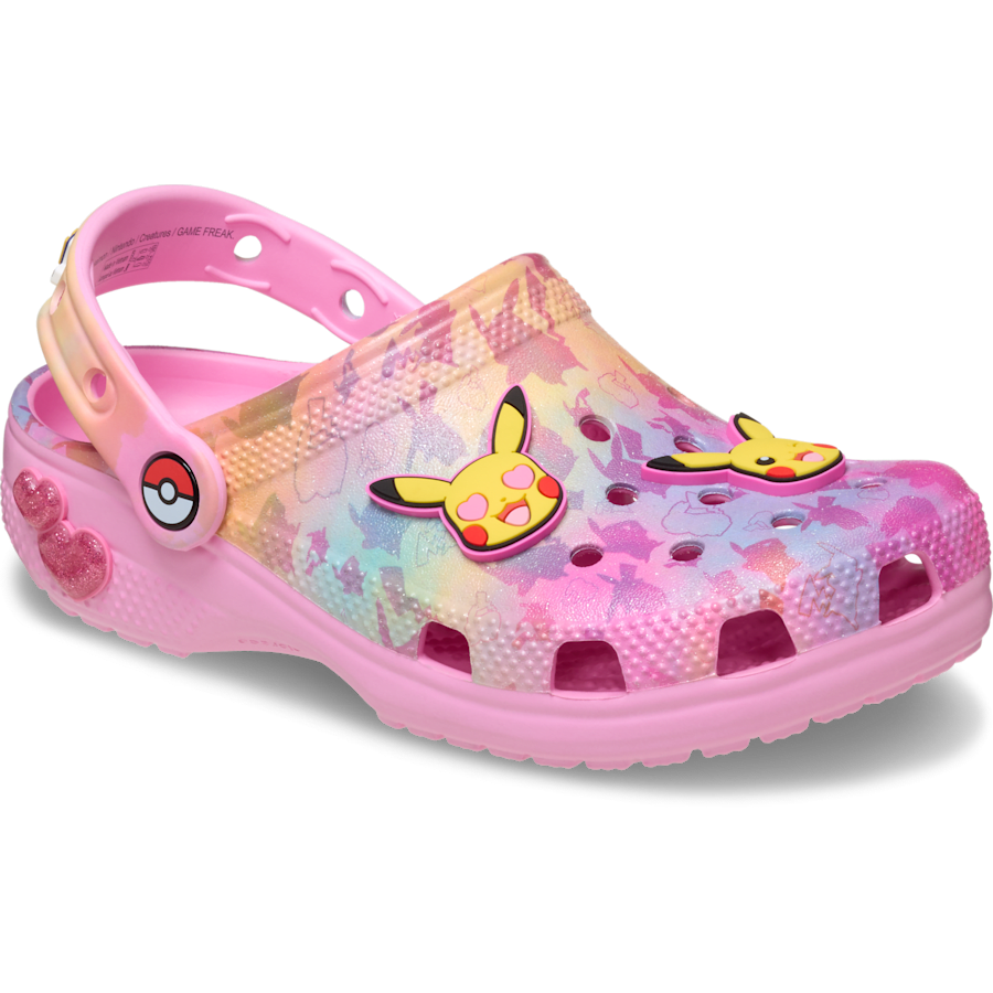【18～21cm】「ピカチュウ」 ピンク クラシック クロッグ